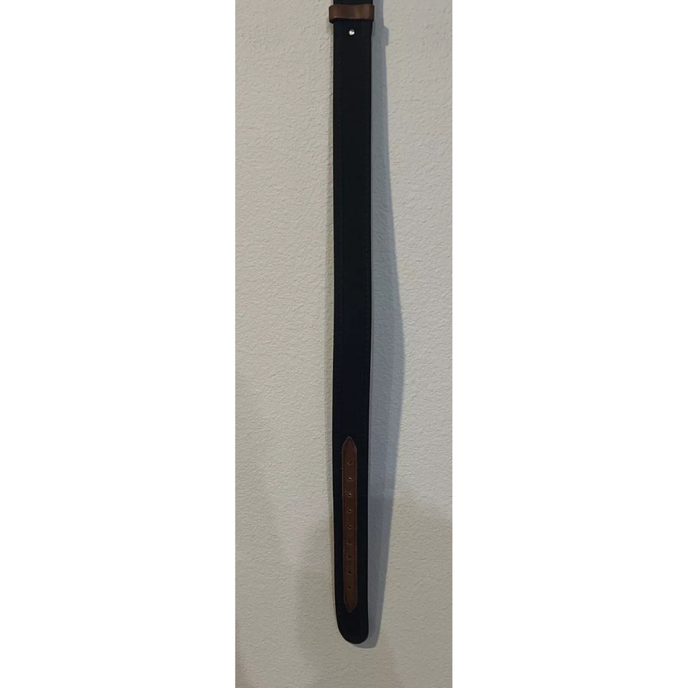 American Leather Craft BLACK Nylon/leather Support Belt 39" X 2"-SMALL USA